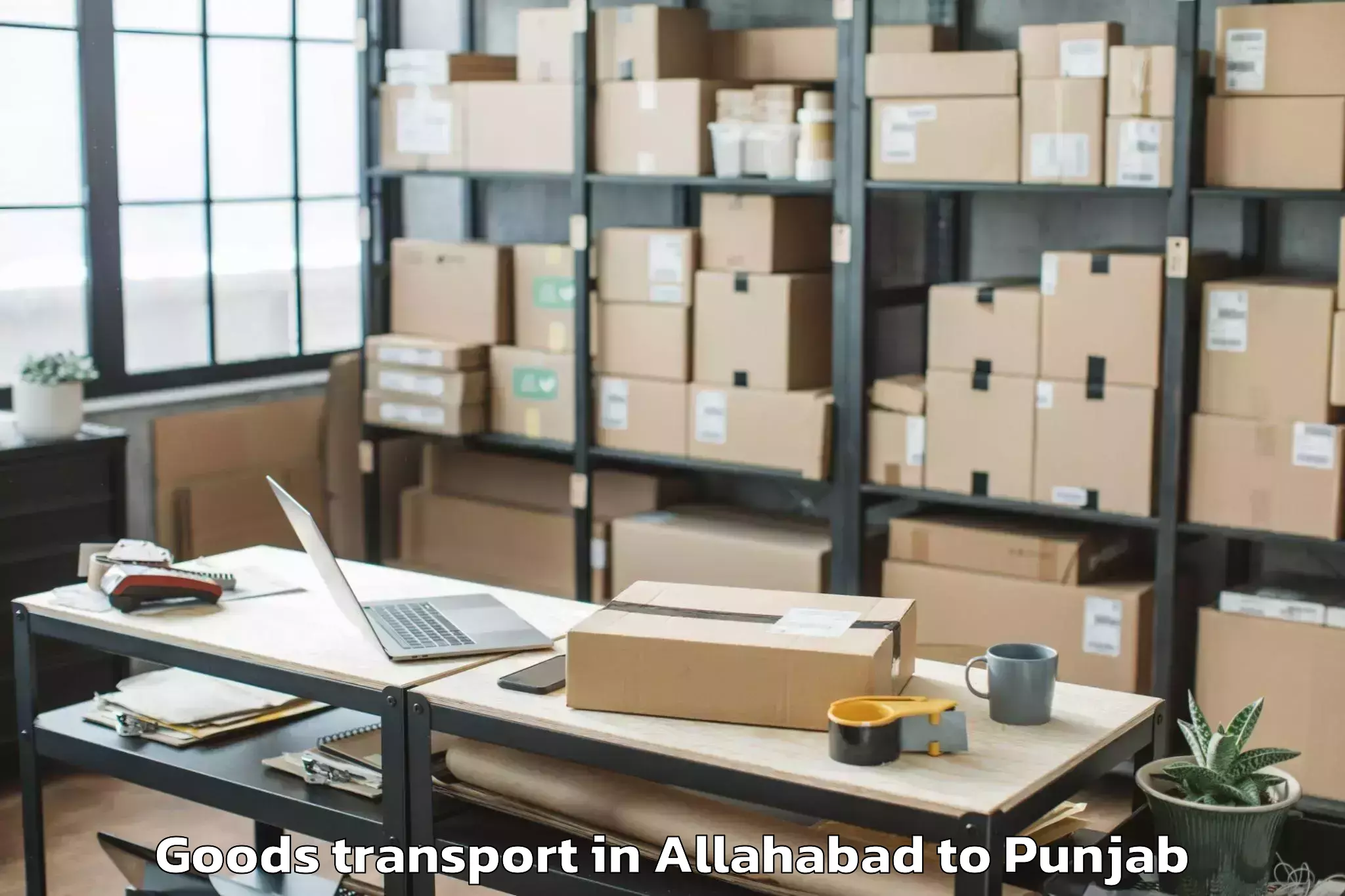 Efficient Allahabad to Pathankot Airport Ixp Goods Transport